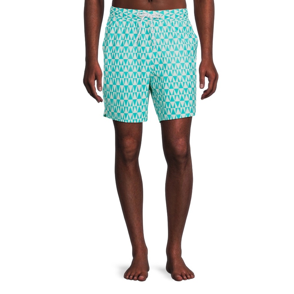 George Men's & Big Men's All Guy 7" Swim Trunks with Stretch, Size 2X